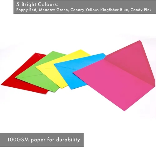 Miniatura 5 de Pukka Pad, Carpe Diem - Sobres engomados para tarjetas de felicitación e invitaciones, paquete de 25 sobres brillantes, A7, 5.25 x 7.25 pulgadas