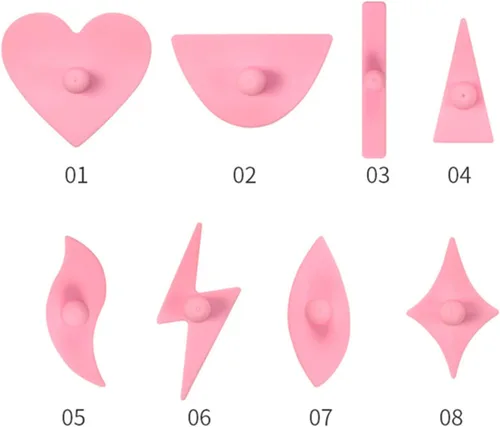 Miniatura 6 de 9 plantillas de recortadora de pelo púbico, modelo de afeitado de bikini, herramienta de forma de estilo de área privada, plantilla de recorte