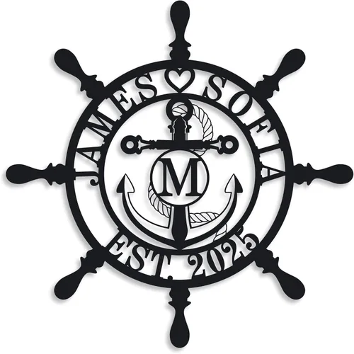 Miniatura 11 de Regalos de Boda para Parejas 2025, Letreros de Nombre Personalizados de Metal, Letreros de Nombre Personalizados, Letrero de Apellido Familiar