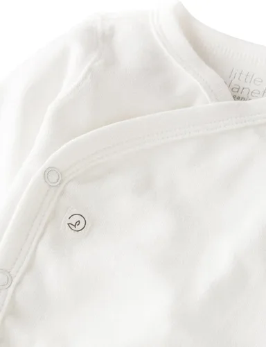 Miniatura 2 de little planet by carter's Baby White Organic Cotton Bodysuits, Pack of 3