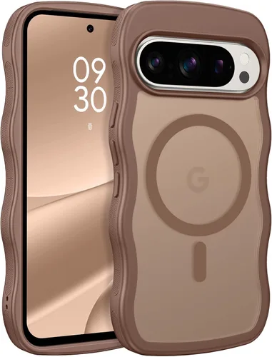 Miniatura 22 de BENTOBEN Magnetic for Google Pixel 10 Case Cute, Curly Wavy Pixel10 Case [Compatible with MagSafe], Anti-Slip Shockproof Matte Slim Women Girls Boys