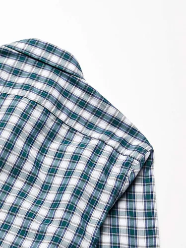 Miniatura 2 de Lacoste Camisa de manga larga con botones de popelín y tejido de guingán elástico para hombre