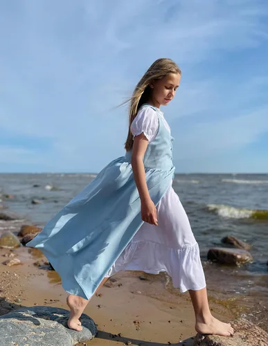 Miniatura 26 de Scarlet Darkness Vestido renacentista para niñas, disfraz de princesa medieval de dos piezas, 7-14 años