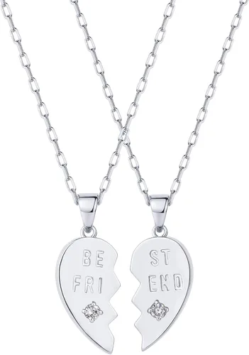 Miniatura 42 de PAVOI Collar de corazón chapado en oro de 14 quilates con circonita cúbica Bonitos collares con colgante de amor delicado para mujer