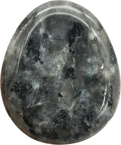 Miniatura 21 de Fekuar Piedra de cristal de jaspe kambaba natural, piedra de preocupación para el pulgar, tallada a mano, piedras de bolsillo de lágrima de cristal