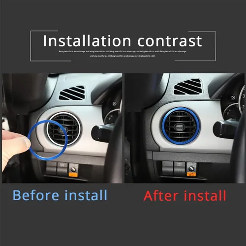 Miniatura 5 de Para Mazda MX-5 2009-2015 modelos de aire acondicionado automotriz salida de aire acondicionado anillo decorativo aleación de aluminio accesorios