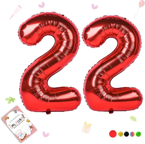 Miniatura 54 de Globos de números de 40 pulgadas del 0 al 9 dorados grandes del número 0, globos digitales para suministros de decoración de celebración de fiesta
