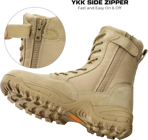 Miniatura 4 de Maelstrom TAC FORCE botas de trabajo tácticas militares, con cierre, de 8 pulgadas