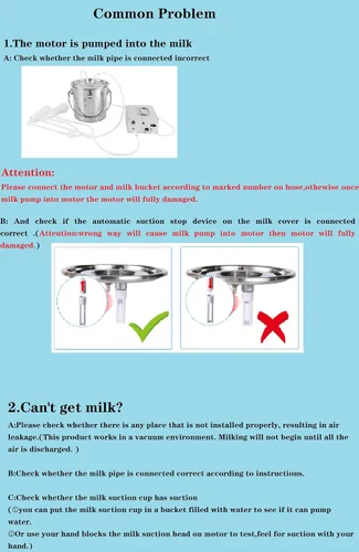 Miniatura 4 de Ordeñadora eléctrica de cabras, ordeñadora automática portátil de cabra con cubo de acero inoxidable de 3 L, suave y eficiente para ordeño diario