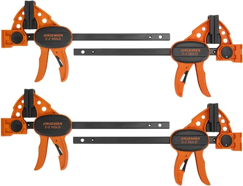 Miniatura 2 de Jorgensen Juego de abrazaderas esparcidoras/barras de 6 pulgadas, paquete de 4 y pegamento para madera impermeable Gorilla Ultimate de 18 onzas
