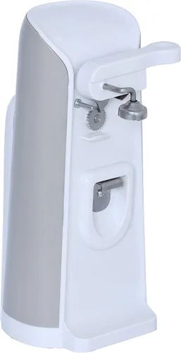 Miniatura 3 de Brentwood J-30W Abrelatas eléctrico alto con afilador de cuchillos y abrebotellas, color blanco