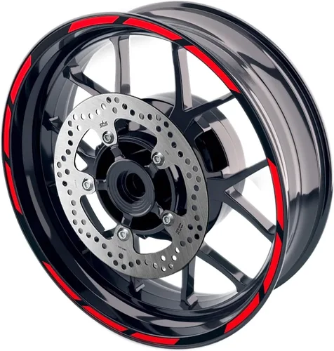 Miniatura 22 de MC MOTOPARTS Pegatinas para llantas exteriores de 17 pulgadas S01B compatibles con YZF R125 MT125 MT07 MT10 MT25 FZ25 MT03 (azul)