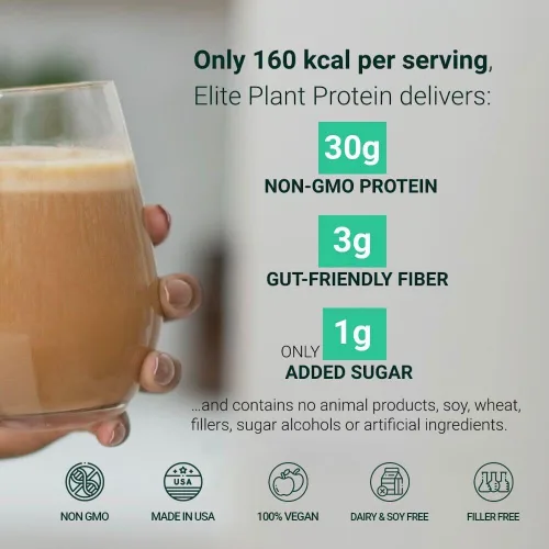 Miniatura 5 de FYTA Proteína vegana en polvo – Proteína en polvo a base de plantas con mejor sabor y textura que la proteína de suero – 1.06 oz sin OMG y sin
