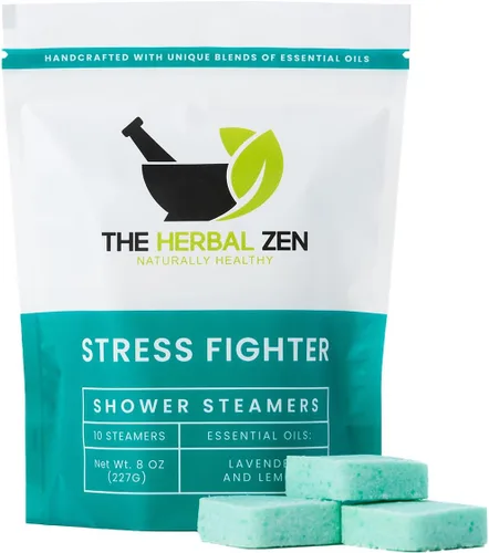 Vaporizadores de ducha Stress Fighter de aromaterapia para relajación - Regalo de Navidad - Relleno para calcetines de adultos - Fabricado en EE.