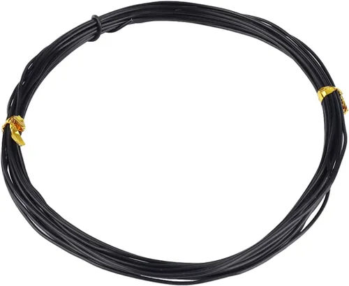 Miniatura 10 de Queenbox Alambres de entrenamiento de árbol de 32.8 ft de longitud de 0.059 in, rollo de alambre de entrenamiento de bonsái de aluminio anodizado