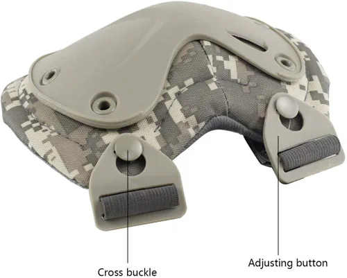 Miniatura 2 de Rodilleras tácticas de camuflaje y coderas para Airsoft Paintball Caza Ejército Patín Deportes al aire libre