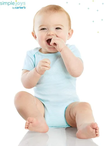 Miniatura 5 de Simple Joys by Carters Body unisex de manga corta para bebés paquete de 6