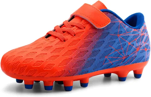 brooman Zapatos deportivos de fútbol para niños y niñas, para exteriores