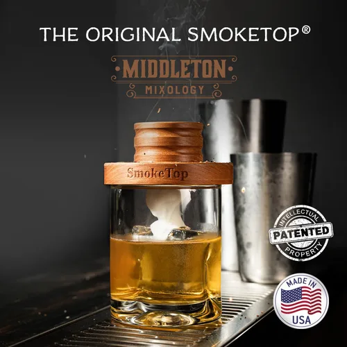 Miniatura 2 de SmokeTop Kit de ahumador de cóctel con virutas de madera de 4 sabores, kit de ahumador de cóctel y papas fritas para cócteles antiguos, whisky