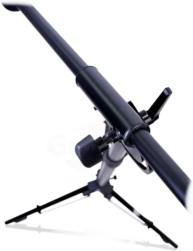 Miniatura 9 de GRIFFIN Soporte de micrófono con ruedas de 11 pies de alto (edición extendida Xheight) con brazo telescópico y base de trípode, soporte con ruedas