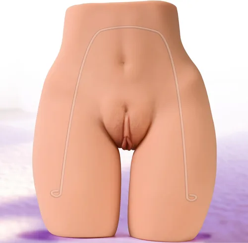 Torso de muñeca sexual de 7.2 lb para hombres, muñecas sexuales para hombres con piernas posables, estimulador anal y vaginal de bolsillo realista