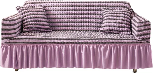 Miniatura 9 de Stretch Spandex Sofa Slipcovers,Loveseat Couches Covers with Skirt,Non Slip Soft Durable Removable Machine Washable T-Cushion Armchair Furniture