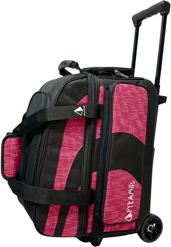 Miniatura 20 de Pyramid Bolsa de Bolos Deluxe de Doble Rodillo para 2 Bolas con Gran Compartimento Separado para Zapatos (Hasta 2 Pares de Zapatos) y Bolsillos