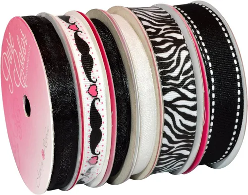 Miniatura 2 de Morex Ribbon Paquete de 6 cintas Sweet Petite de poliéster/nailon, Sweet Baby, 28 yardas