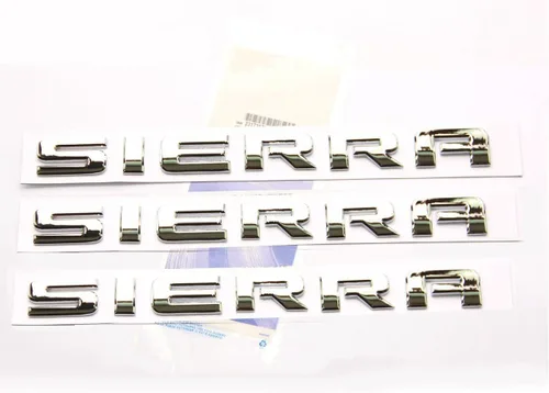 Miniatura 7 de Yoaoo Paquete de 3 placas de identificación de Sierra de color negro OEM, insignias brillantes compatibles con 2500Hd 3500Hd Sierra