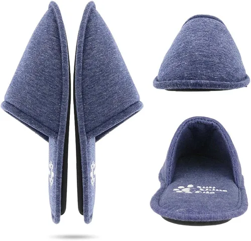 Miniatura 2 de Sunshine Code Pantuflas lavables de algodón de espuma viscoelástica con bolsa de viaje a juego para el hogar, hotel, spa, dormitorio