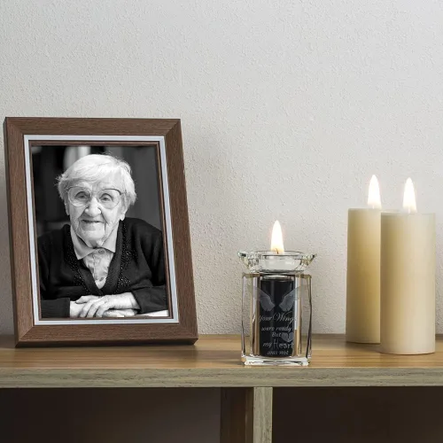 Miniatura 7 de IFOLAINA Urna Pequeña Alas de Ángel Urnas en Miniatura Cenizas de Cristal Mamá Portador de Recuerdo de Cremación para Cenizas Papá Adulto Hombre