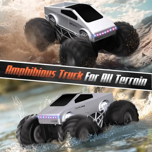Miniatura 5 de Auto a control remoto, escala de autos RC 1:16, vehículo eléctrico todo terreno, luces LED, juguetes Monster Trucks, regalo de cumpleaños