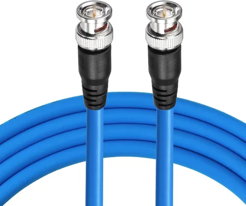 Superbat Cable SDI BNC 3G/6G/12G (Belden 1694A), 100 pies, compatible con HD-SDI/3G-SDI/4K/8K, cable de video SDI de precisión (1 unidad)