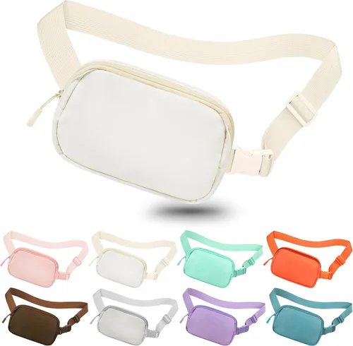 Miniatura 156 de Riñonera cruzada para mujeres y hombres, bolsa para cinturón para senderismo con correa ajustable, riñonera para correr, entrenamiento, deportes
