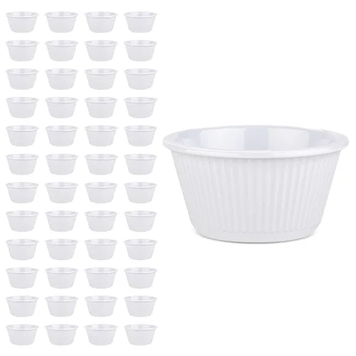 Miniatura 17 de Carlisle FoodService Products Tazón de plástico para salsa Ramekin para el hogar y el restaurante, plástico, 4 onzas, color negro