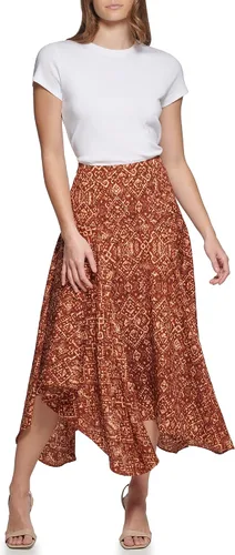 Miniatura 2 de Calvin Klein Women's Sportswear Soft Flowy Print Skirt