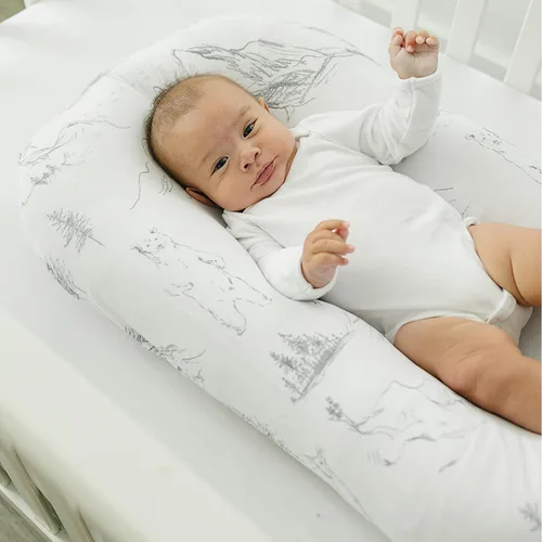 Miniatura 9 de Pobibaby Paquete de 2 sábanas de moisés para niños, juego de sábanas bajeras de mezcla de algodón de primera calidad, suave y transpirable de punto
