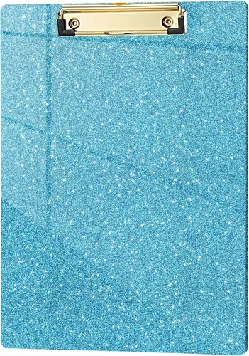 Miniatura 19 de Hongri Portapapeles de Plástico y Acrílico con Purpurina, 8.5x11" Portapapeles Tamaño Carta A4 Estándar para Aula, Profesor, Mujeres. Bonito