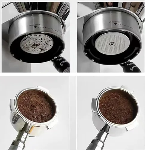 Miniatura 7 de 2 piezas de pantalla de disco espresso de 51 mm, placa de malla de filtro de café reutilizable de acero inoxidable de 1 mm de espesor para cesta
