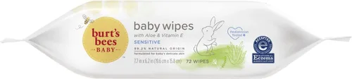 Miniatura 16 de Burt's Bees Toallitas para bebés, sin perfume naturales para pieles sensibles con aloe y vitamina E - 72 toallitas para bebés - Paquete de 10