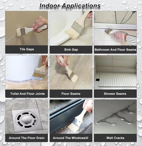 Miniatura 5 de Hupeyna - Sellador impermeable líquido, agente invisible a prueba de agua, transparente, reparación de fugas, adhesivo impermeable, revestimiento