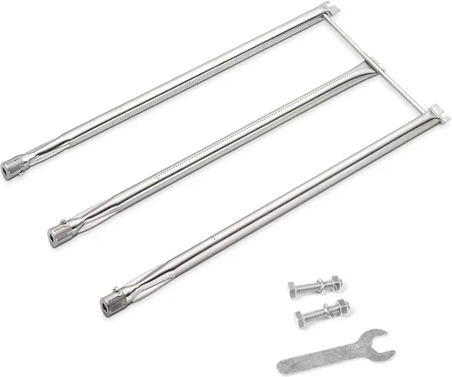 Miniatura 14 de Hisencn 7635 Barras aromatizantes, 69785 Quemador de parrilla para Weber Spirit I y II 200 con control frontal, Spirit E210 E220 S210 S220