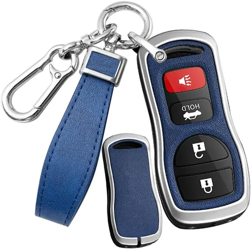 Miniatura 9 de SANRILY Funda de piel sintética para llavero de 3/4 botones para Nissan Sentra Xtrail Pathfinder Quest Altima Armada Frontier para Infiniti FX35