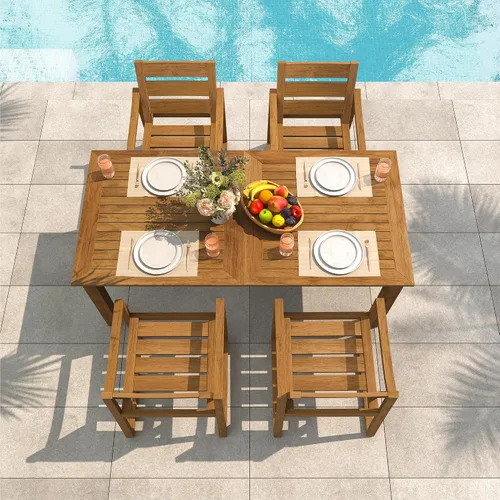 Miniatura 10 de Cozyman HDPS Sillas de comedor al aire libre, 350 libras, sillas de comedor de patio con reposabrazos, sillas de cocina al aire libre para todo