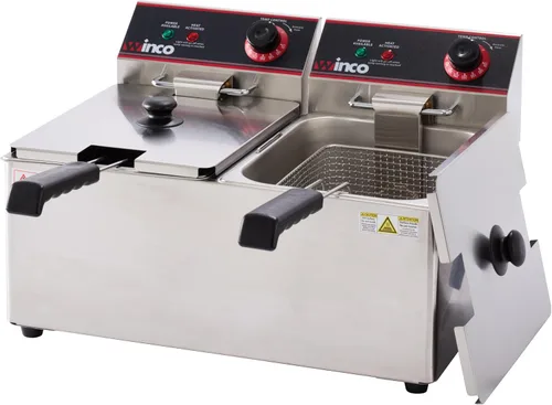 Miniatura 3 de Winco EFT-32 freidora eléctrica de cubierta, doble