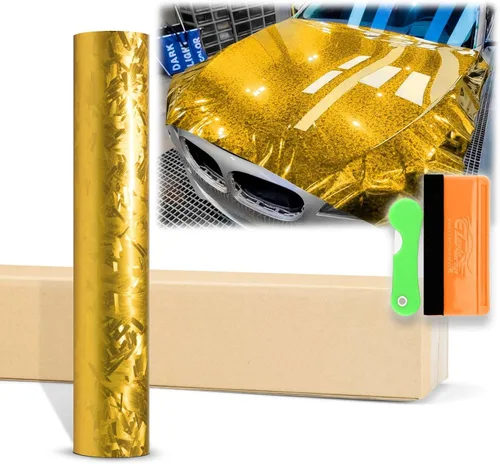 Miniatura 21 de 2 piezas de 4"x8" (10cm x 20cm) Muestra Vinilo Texturizado de Fibra de Carbono Forjada Cortada 24K Negro Brillante para Envolver Auto Carro