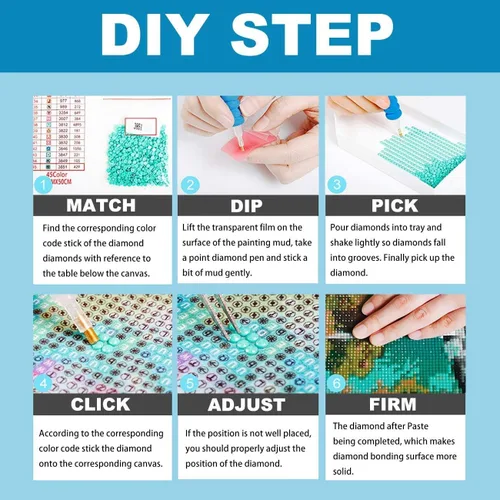 Miniatura 5 de Zariocy Kits de arte de diamantes 5D para adultos, cachorros, pintura de diamantes de bricolaje, arte redondo de perforación completa, pinturas