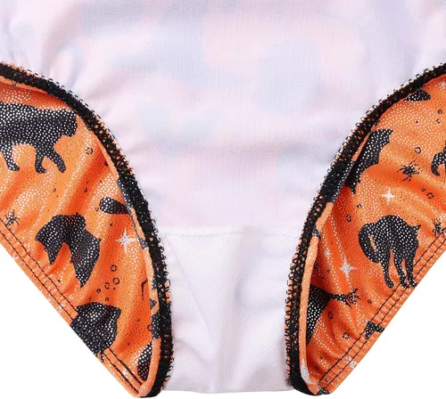 Miniatura 5 de TFJH E Leotardos de gimnasia para niñas, ropa de ballet para práctica, espalda cruzada, de una pieza, 3-12 años