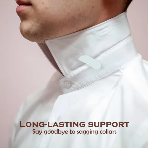 Miniatura 4 de Quacc 30 piezas de plástico para cuello de camisa blanco, refuerzos para el cuello de camisa para uso doméstico, organización de viajes (5/6/2.8 in)