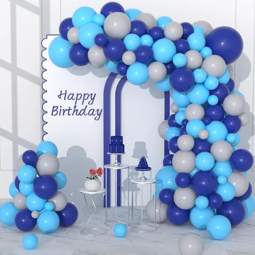Miniatura 14 de Kit de arco de guirnalda de globos de color rojo, azul, amarillo, verde, negro, plateado, 127 unidades, rojo, verde, azul, amarillo, negro, plateado